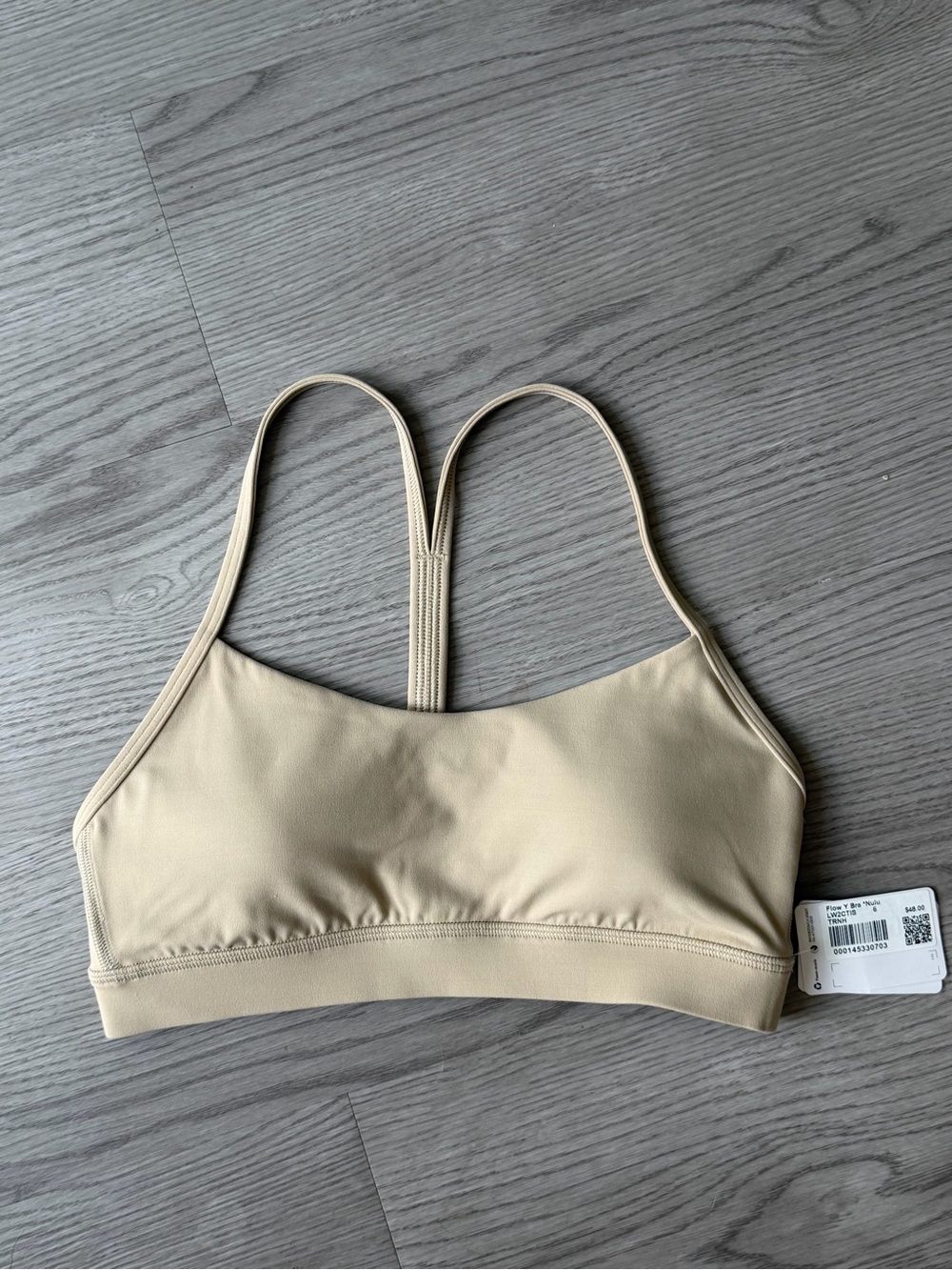 NWT Lululemon Flow Y Sports Bra - Trench - Size 6
